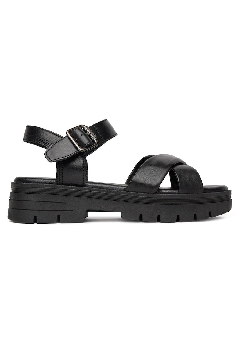 Sandale dama - piele naturala - negru - tehnologie Memory Foam