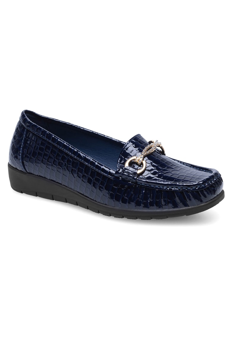 Mocasini dama - sintetic - albastru -