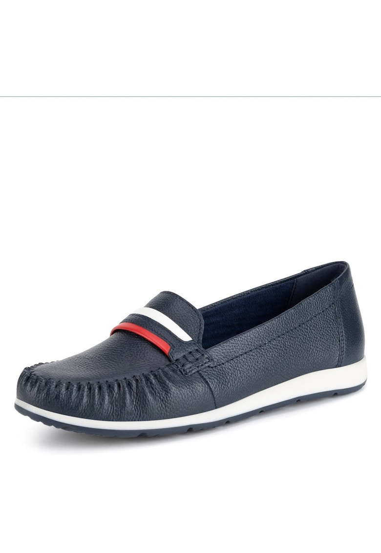 Mocasini dama - piele naturala - albastru