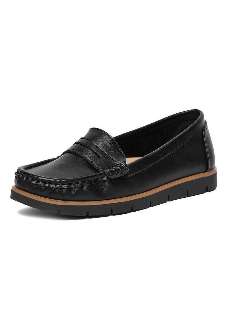 Mocasini dama - tesatura - negru