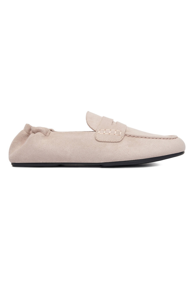 Mocasini dama - tesatura textila - roz