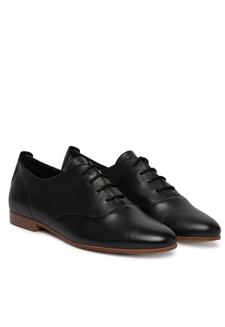 Pantofi piele naturala - negru