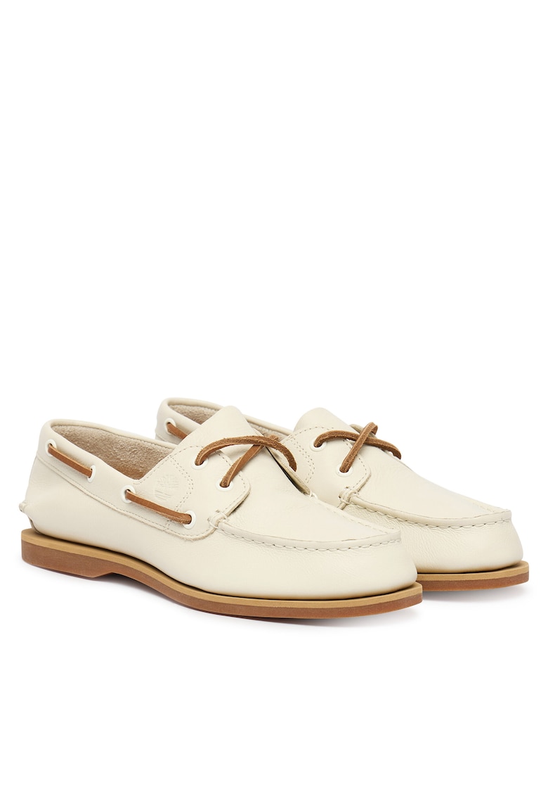 Mocasini dama - piele naturala - alb