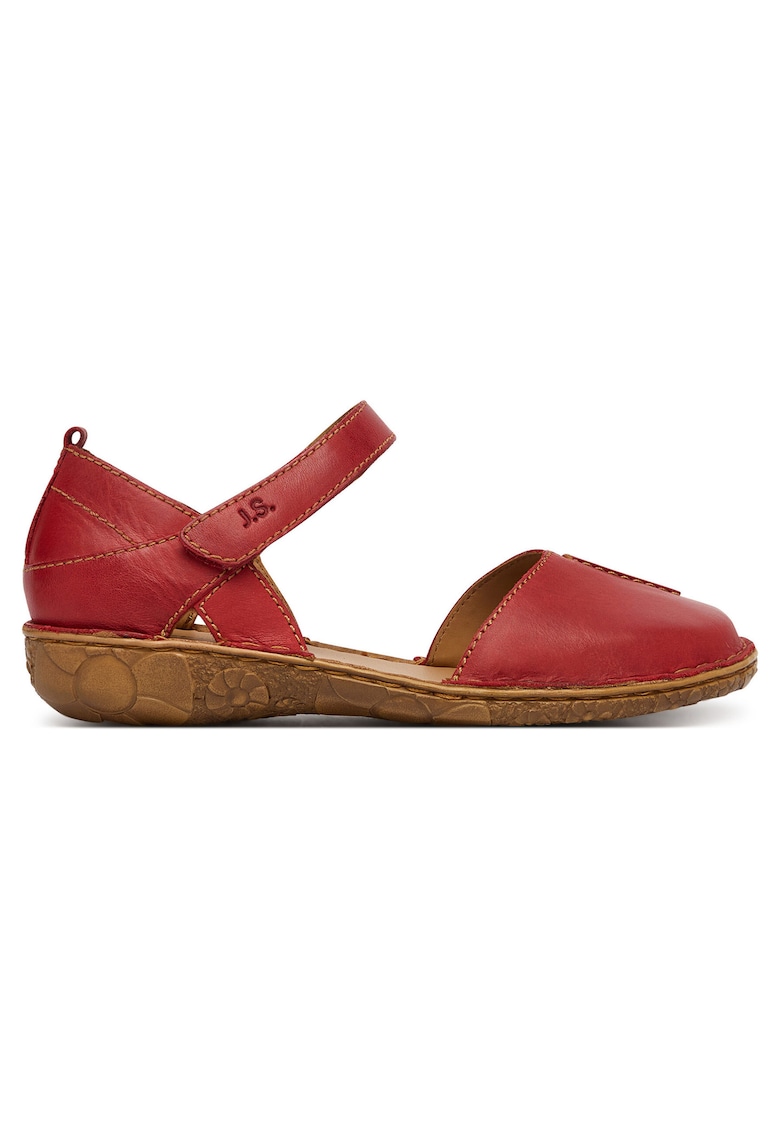 Sandale dama - piele naturala - rosu