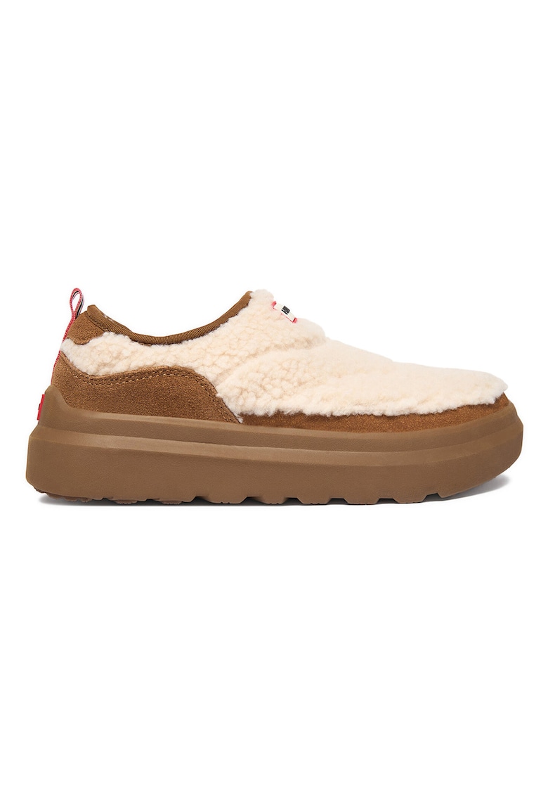 Pantofi dama - bej - textil -