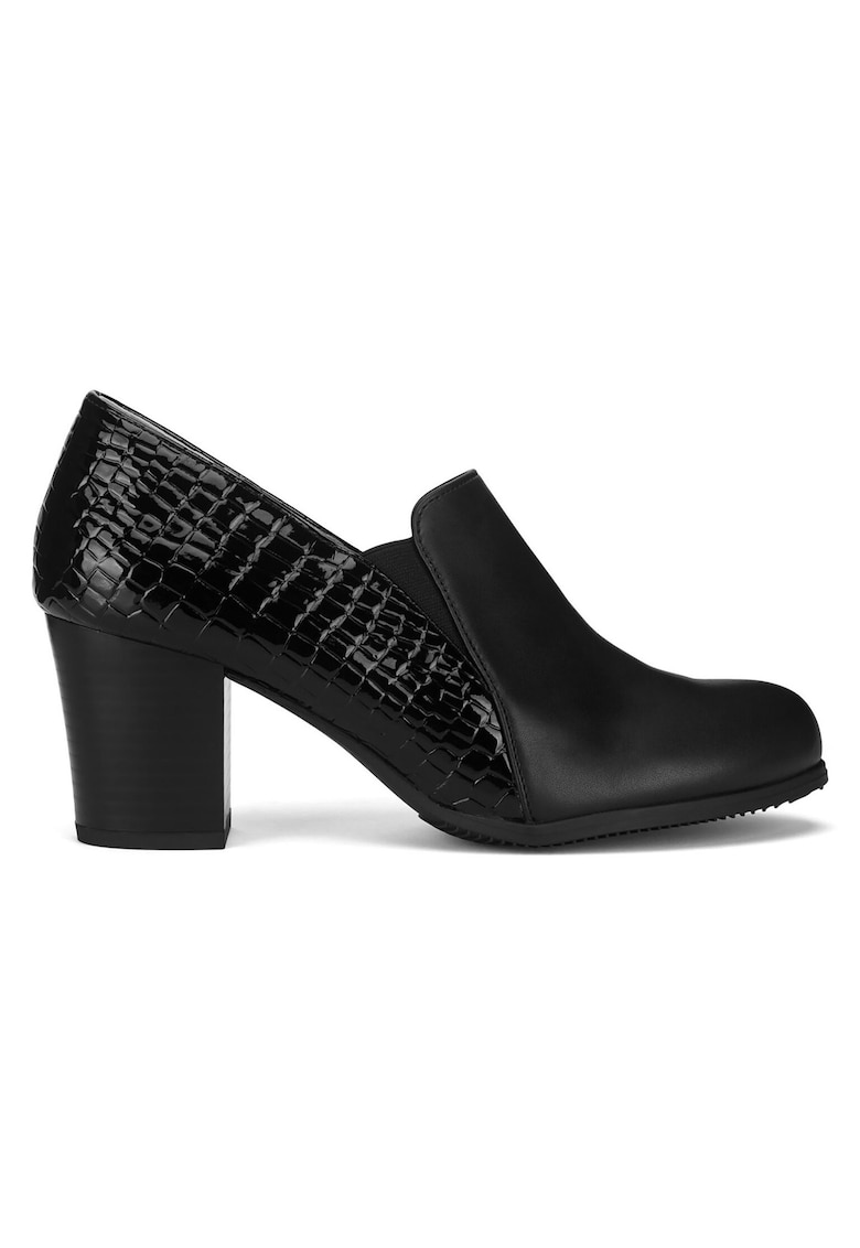 Pantofi negru - piele ecologică - Negru