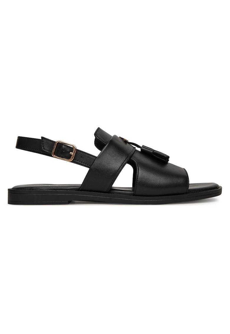 Sandale dama - piele naturala - negru - design elegant - confortabile