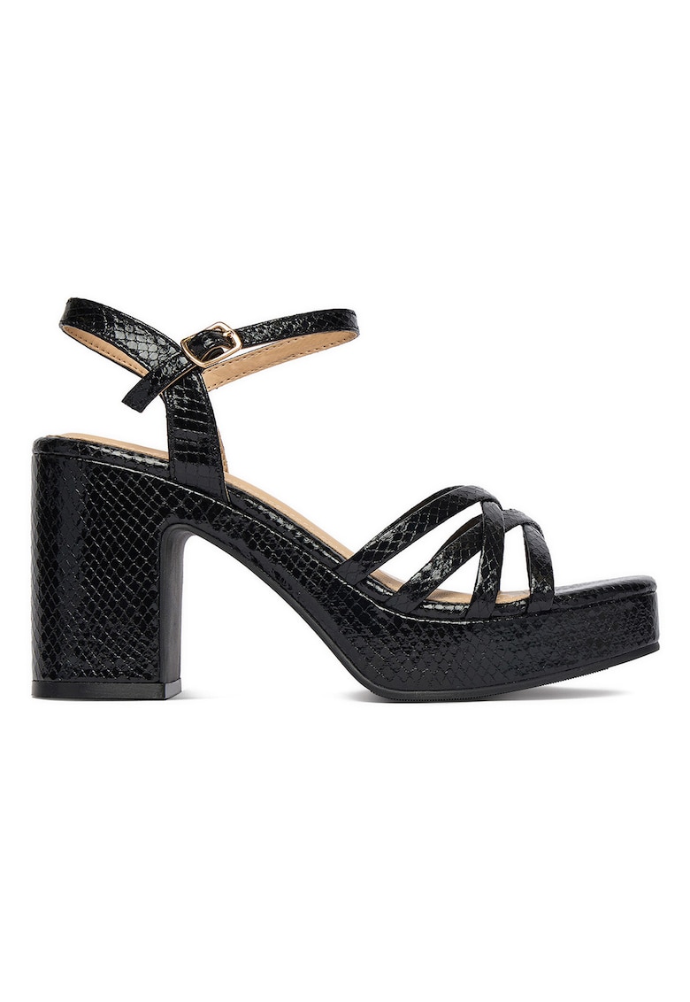 Sandale dama - piele ecologica - Negru