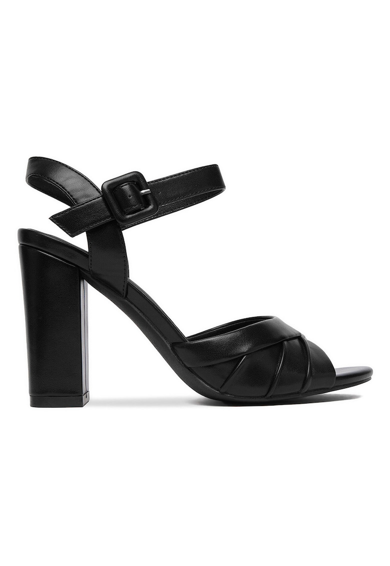Sandale cu toc clasic - Negru
