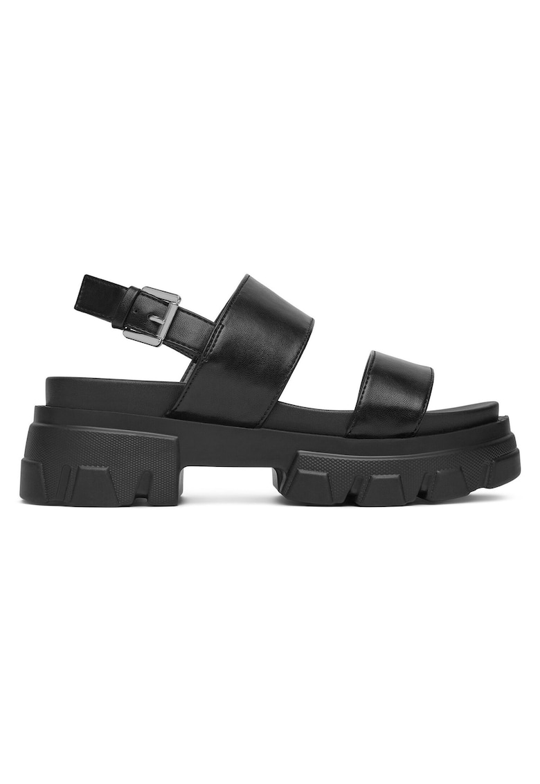 Sandale dama - material sintetic - negru