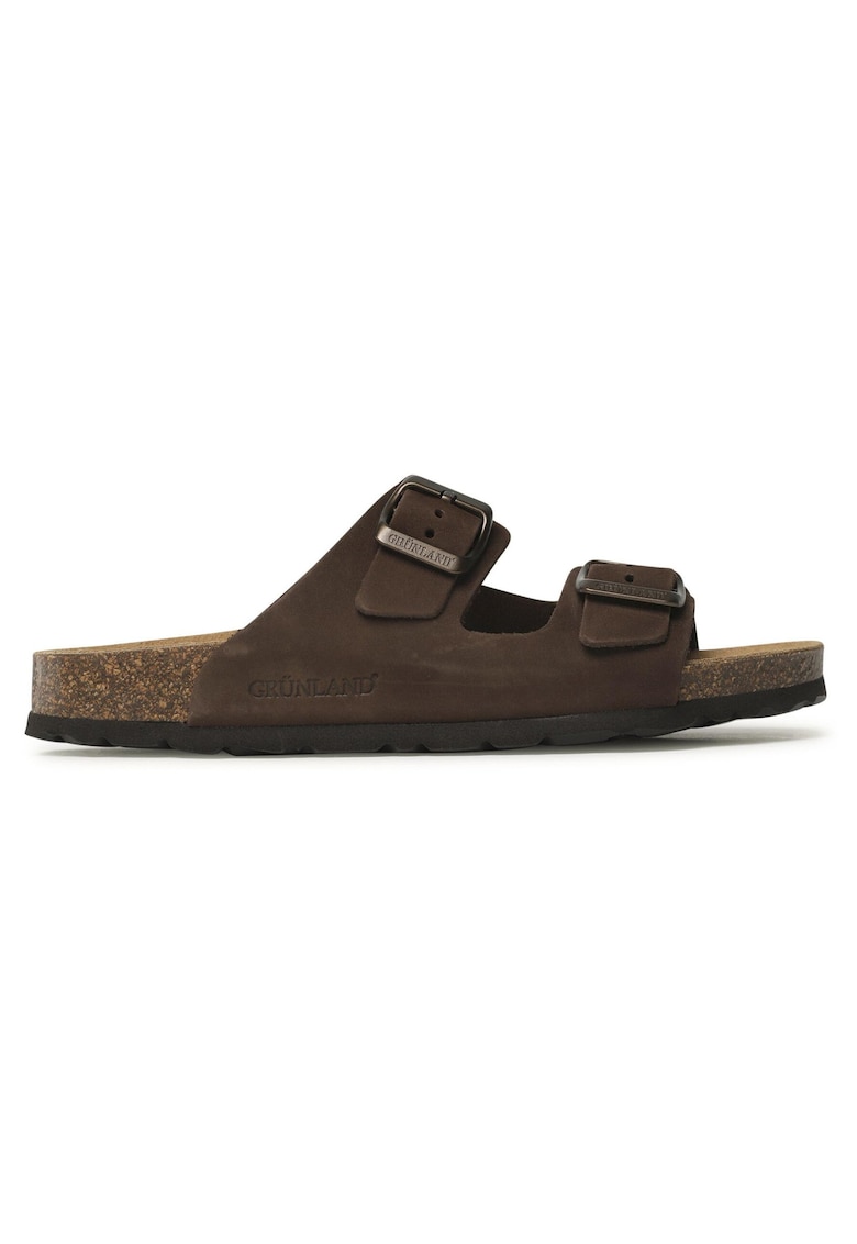 Papuci dama - Grunland - piele naturala - maro - confortabili -