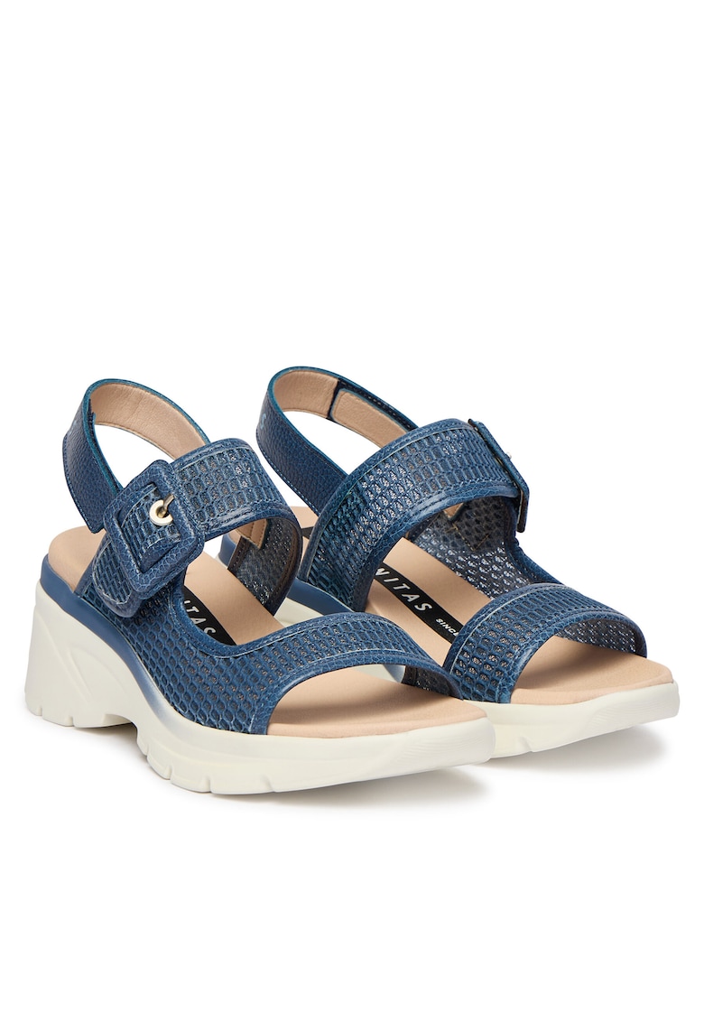 Sandale dama - textil - albastre