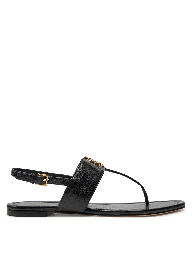 Sandale dama - piele naturala - negru -