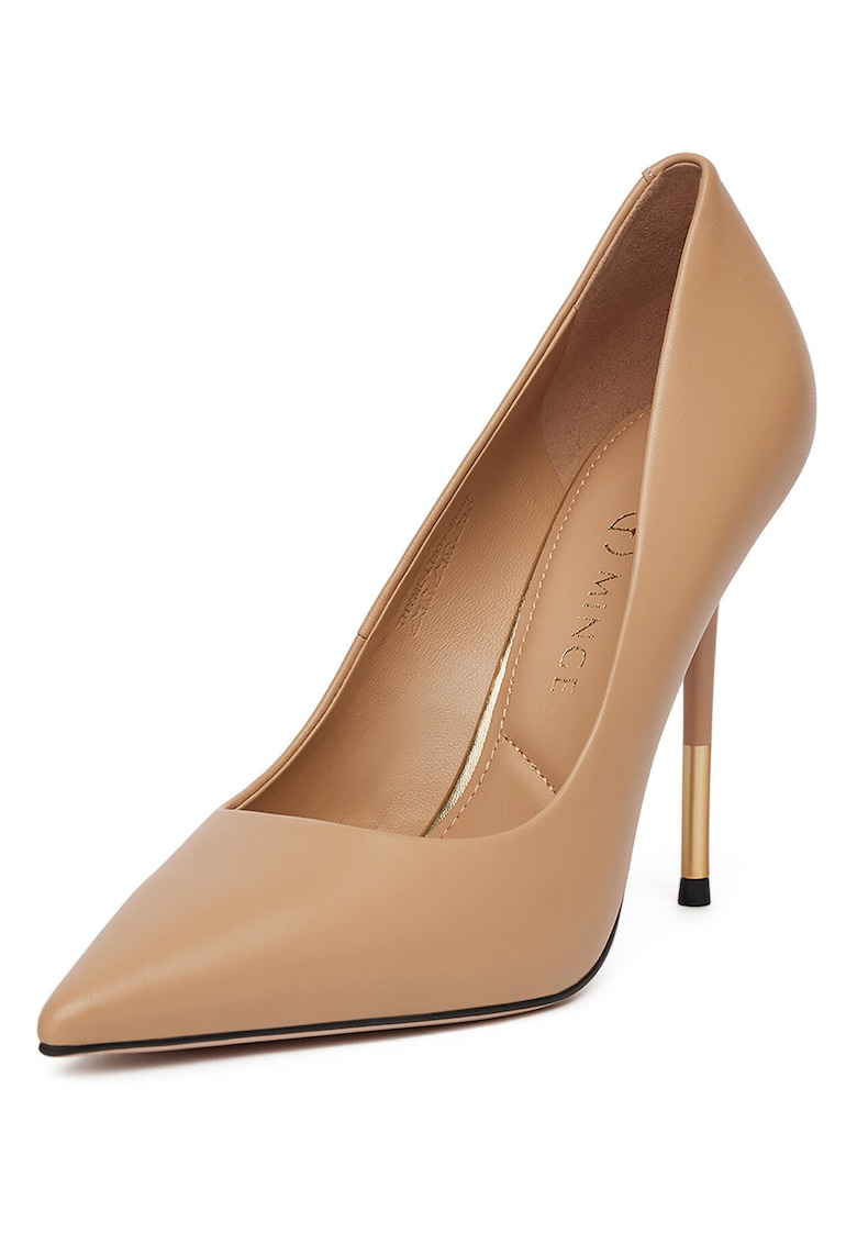 Pantofi dama - stiletto - bej - piele naturala