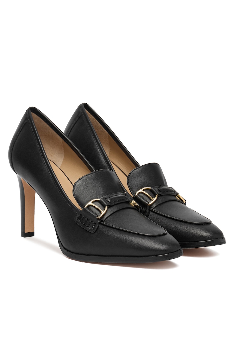 Pantofi dama - piele naturala - toc stiletto - negru
