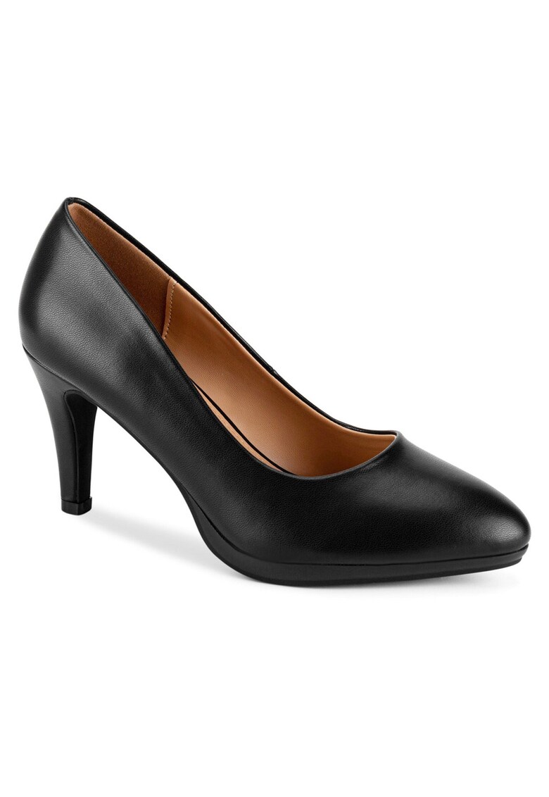 Pantofi cu toc - clasic - sintetic - negru