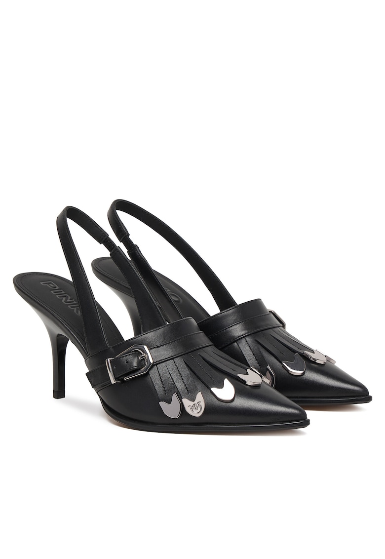 Pantofi dama SD0499 P001 - Negru - Piele naturala