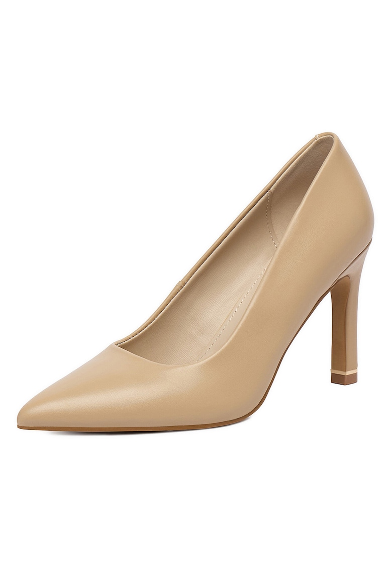 Pantofi pentru dama - stiletto - bej - piele naturala