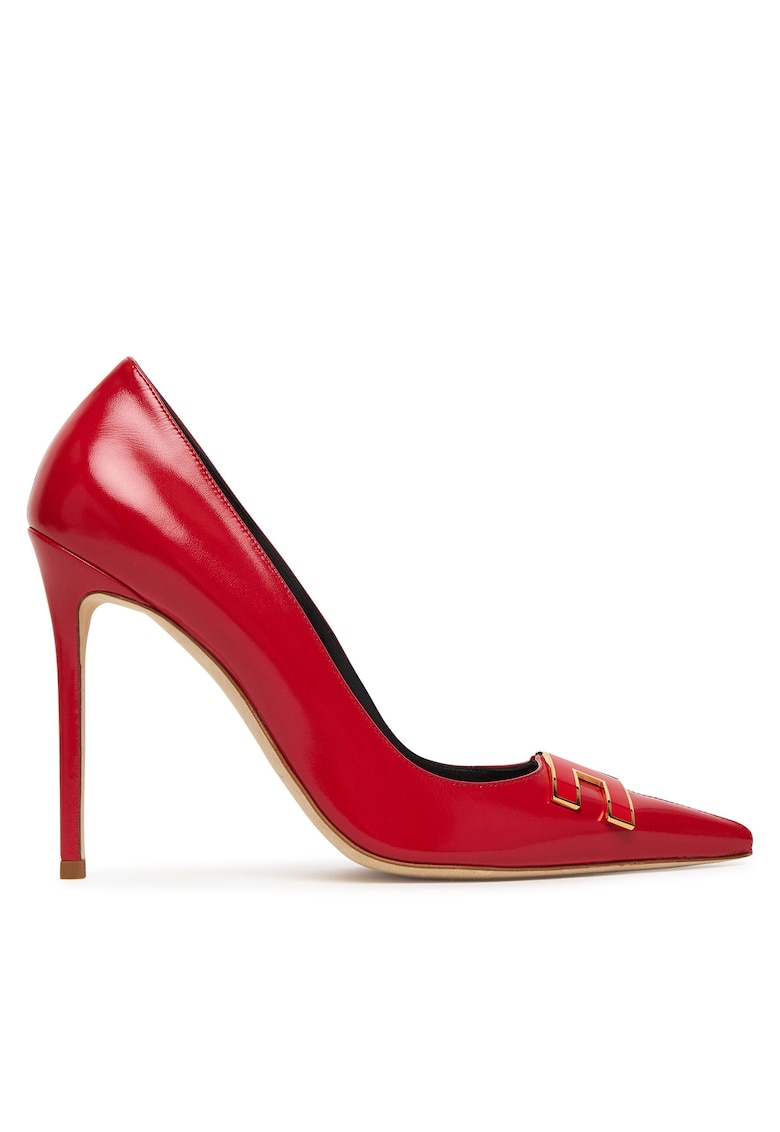Pantofi dama - stiletto - rosu - piele naturala SA14B61E2 -