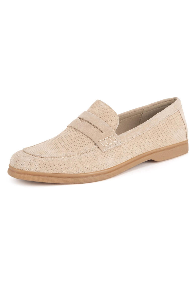Mocasini dama - piele naturala - culoare bej
