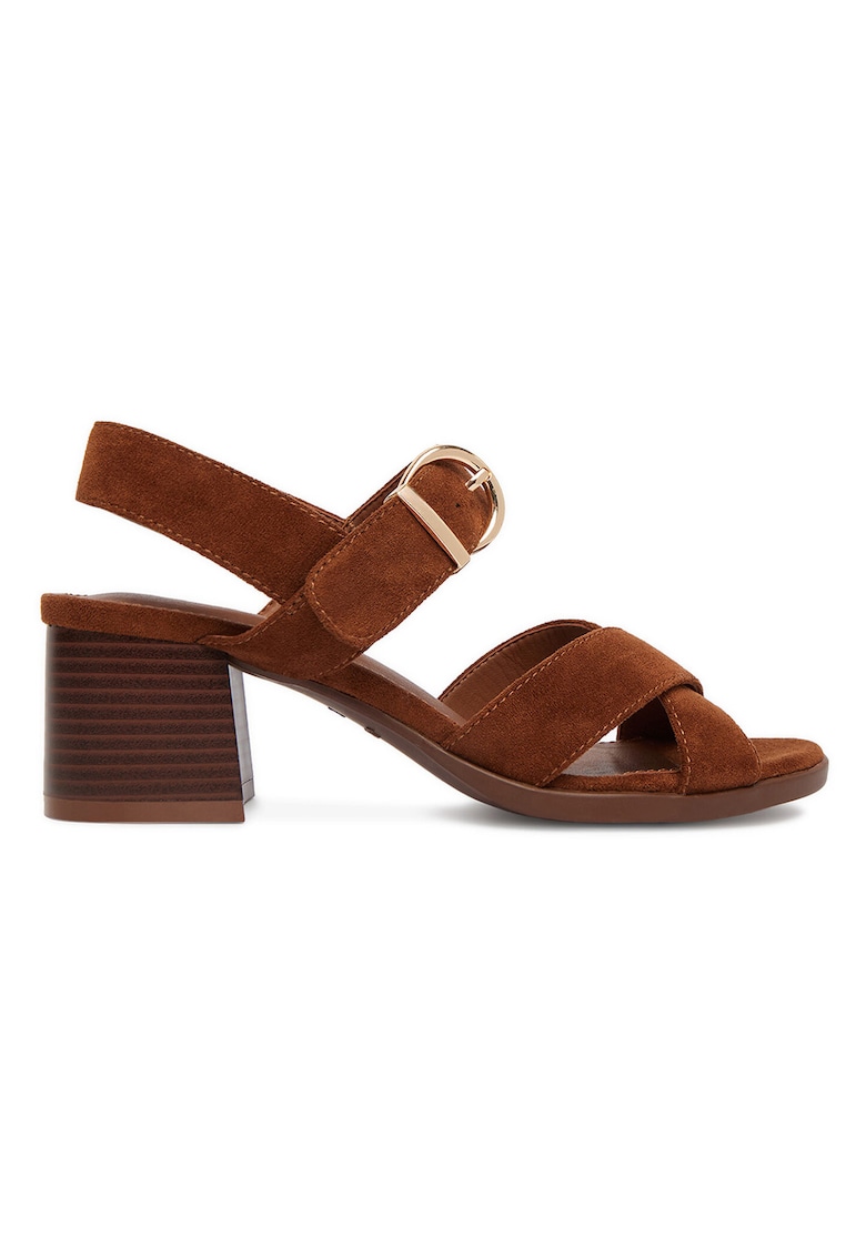 Sandale dama - maro - clasic - textil
