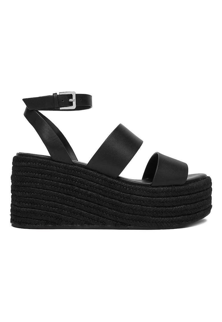 Sandale dama - piele naturala - negru - stil casual