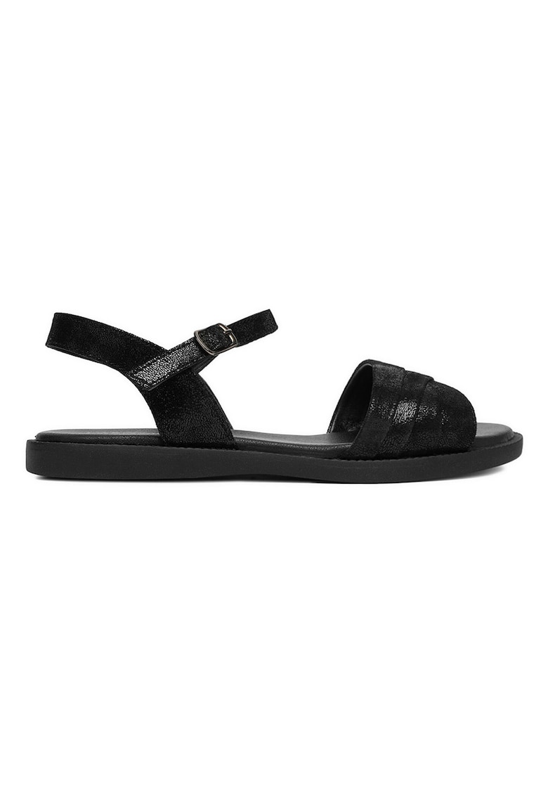 Sandale dama - piele naturala - negru - confortabile