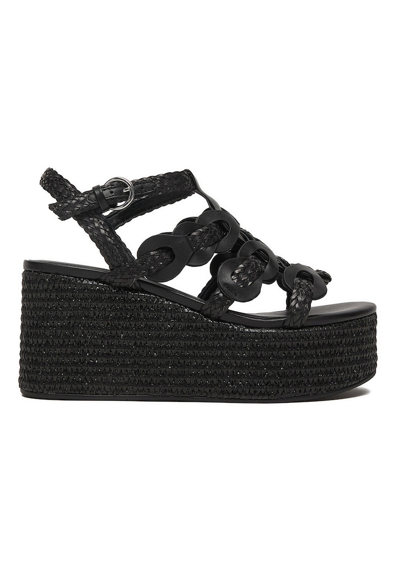 Sandale dama - piele naturala - casual - negru
