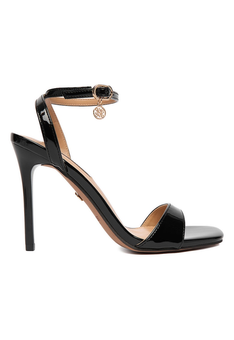 Sandale dama - stiletto - negru - sintetic
