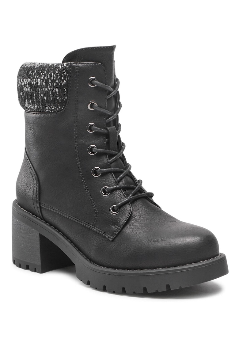 Ghete dama - piele ecologica - negru -