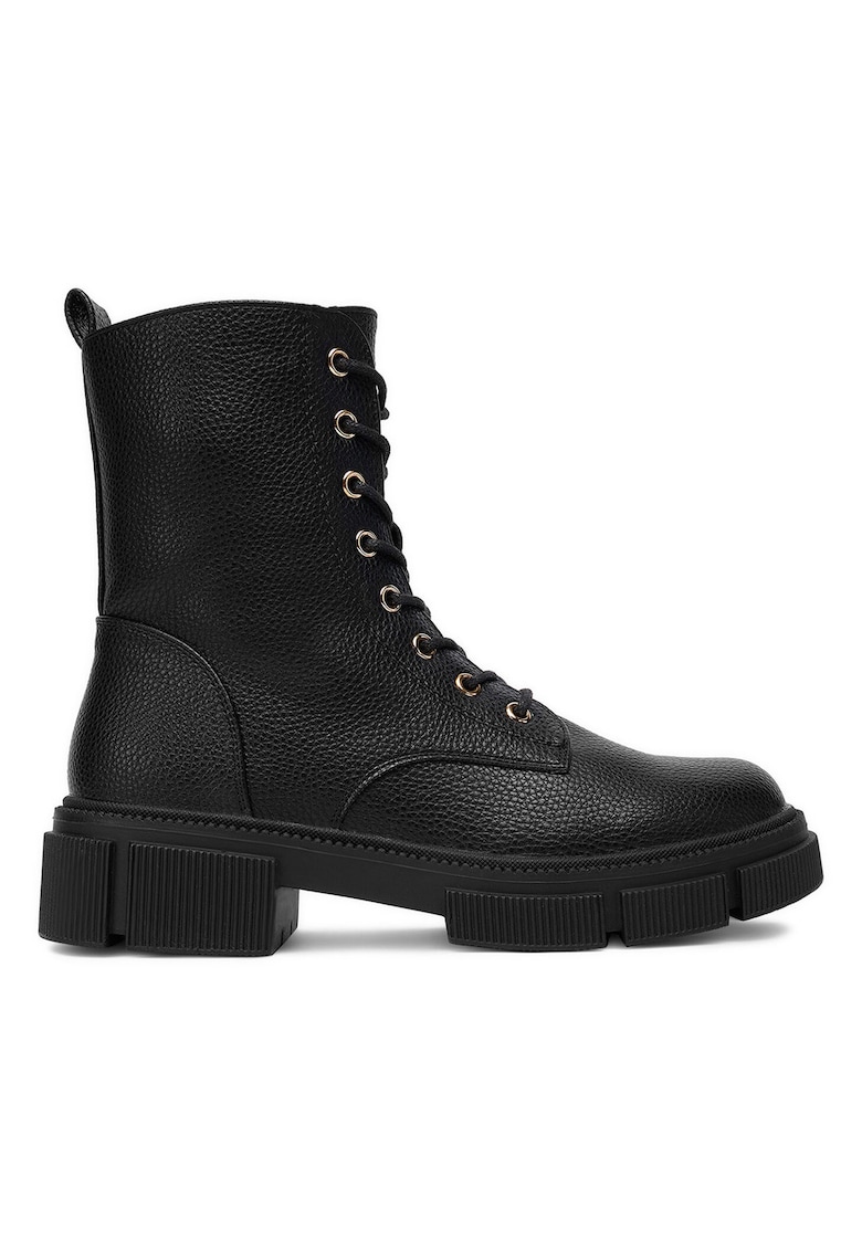 Pantofi dama - material textil - negru -