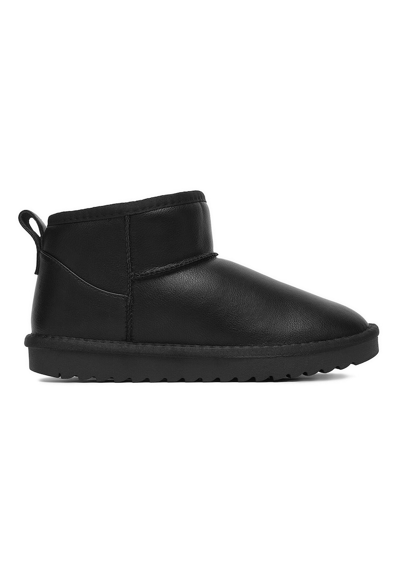Cizme dama - material sintetic - izolate - negru -