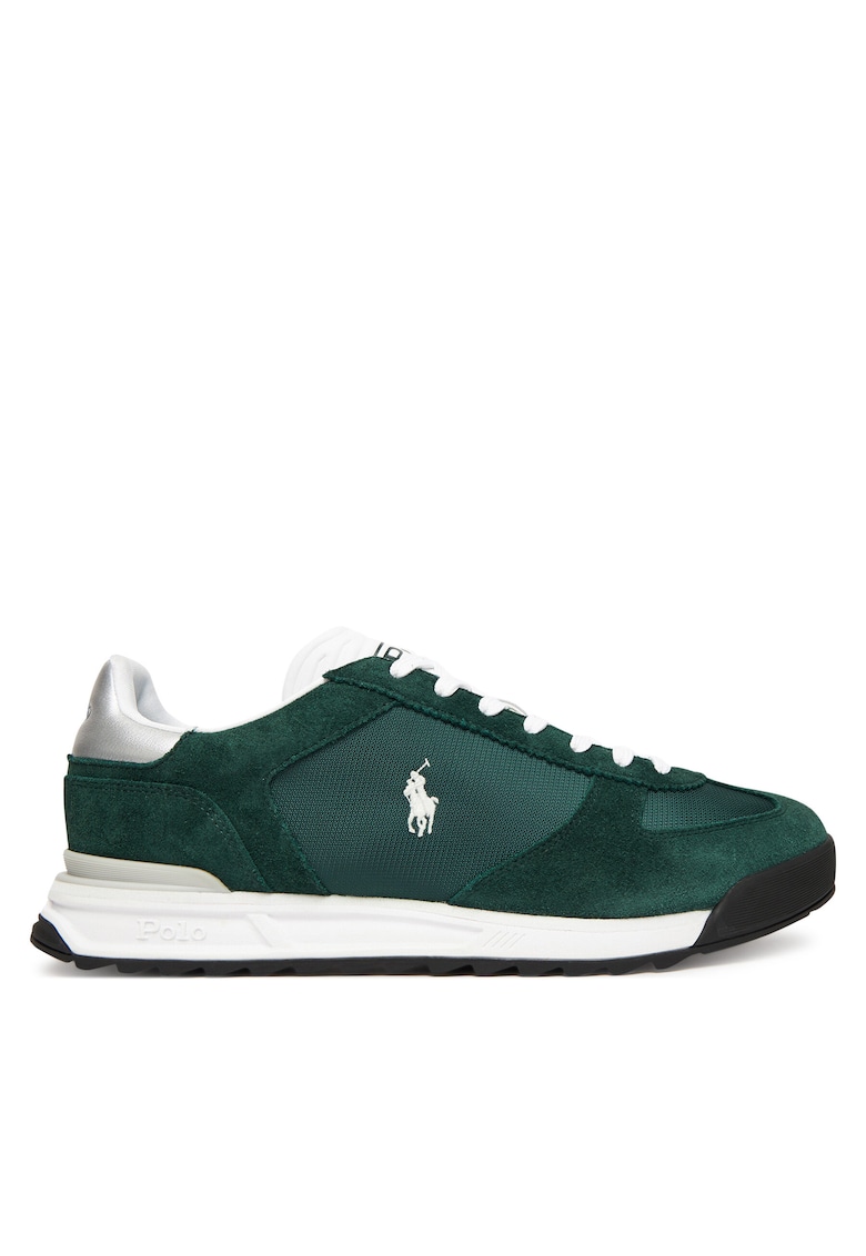 Tenisi barbati piele naturala - verde - textil