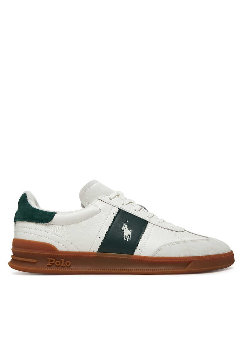 Tenisi barbati piele naturala - alb - stil modern