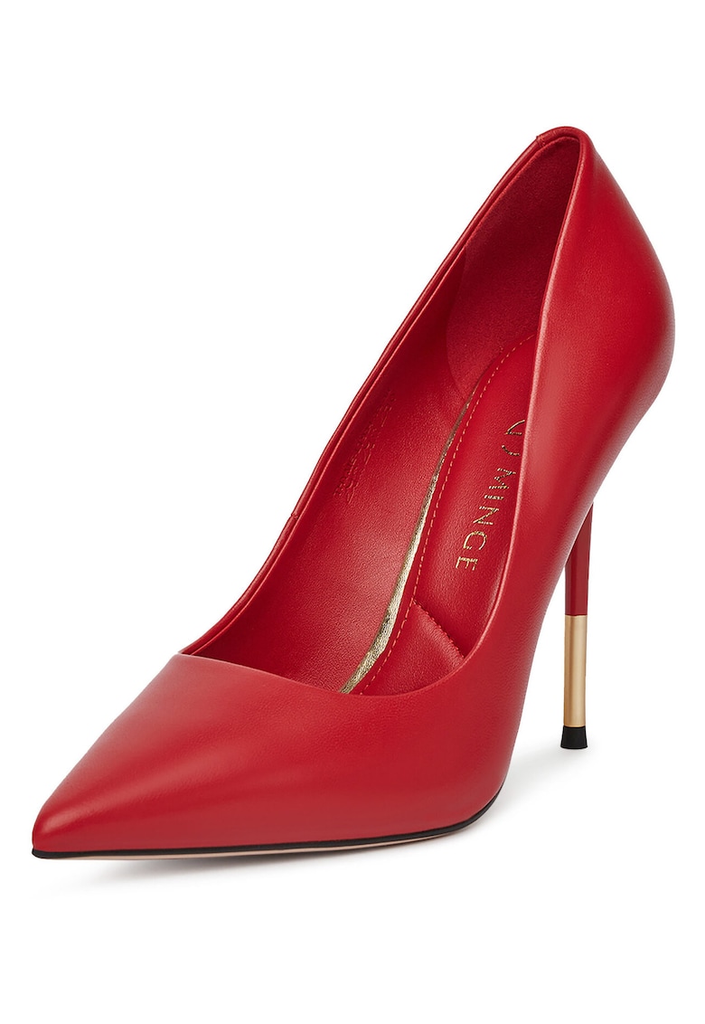Pantofi dama - piele naturala - toc stiletto - rosu