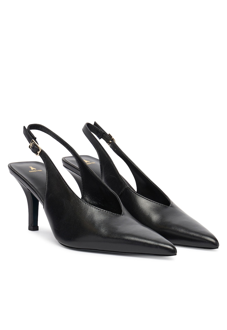 Pantofi dama - stiletto - negru - piele naturala