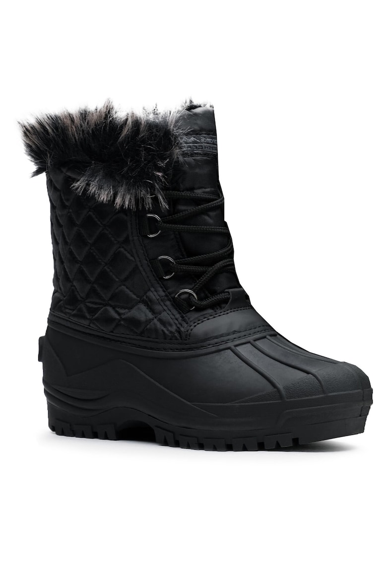 Ghete dama - impermeabile - confortabile - negru - textil -