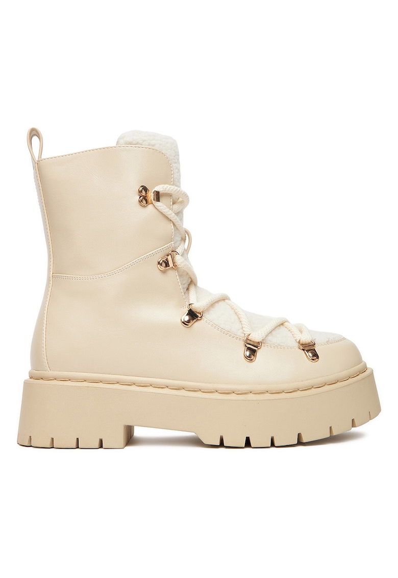 Pantofi femeie - tesatura - bej -