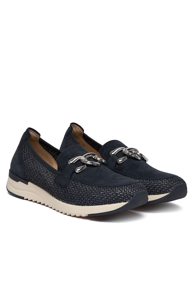 Mocasini dama - piele naturala - bleumarin - elegant - confortabil