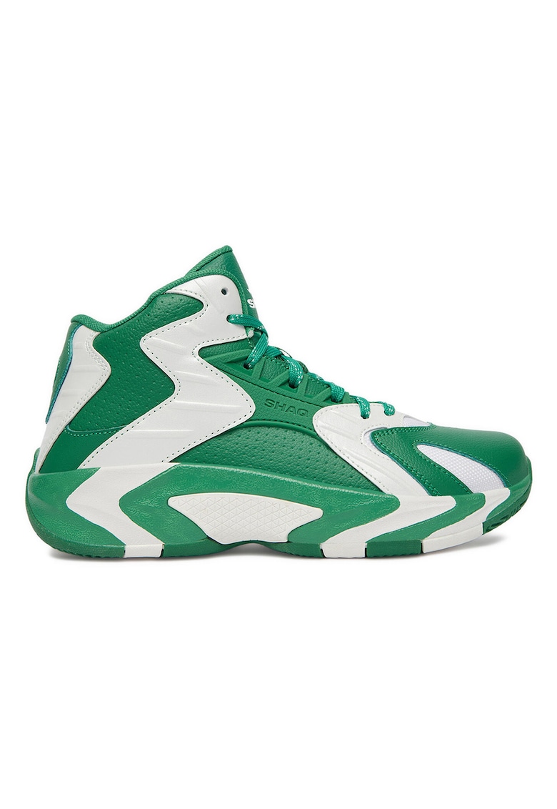 Adidasi Baieti - piele naturala - verde\alb -