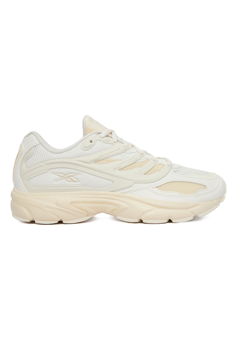 Pantofi sport dama - material sintetic - alb - talpa groasa