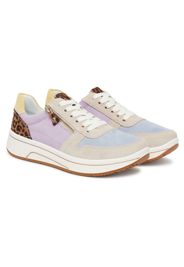 Tenisi dama - piele naturala - multicolor - 12-27540-75