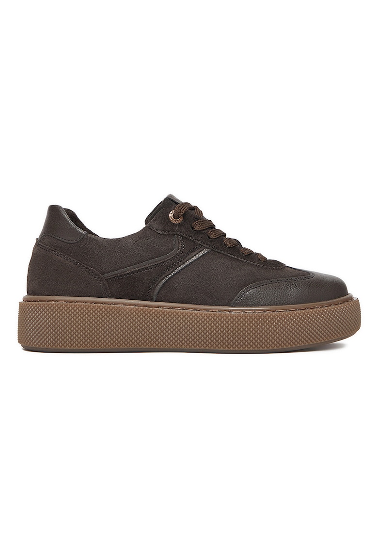 Tenisi dama - piele naturala - maro - confortabili -
