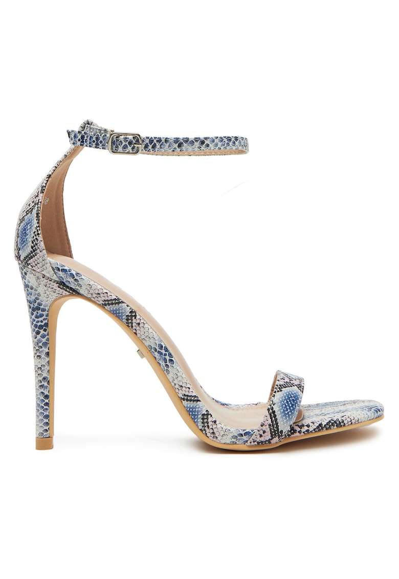 Sandale dama - stiletto - multicolor - material sintetic