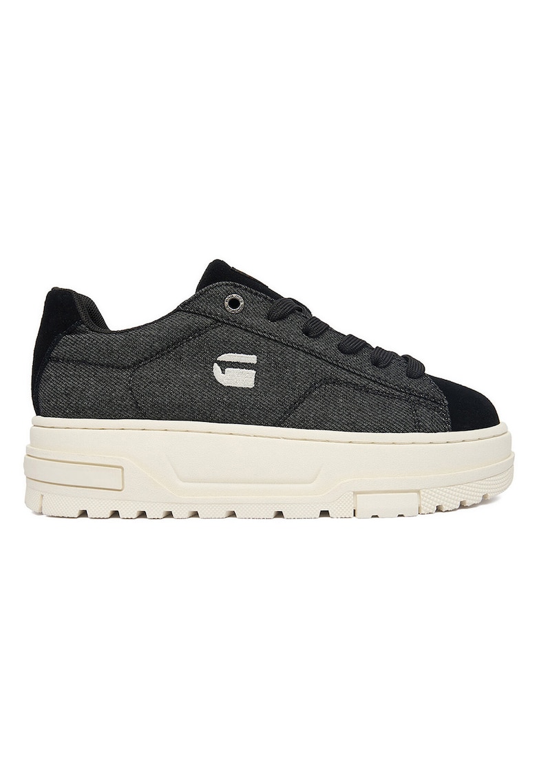 Tenisi dama - material textil - negru