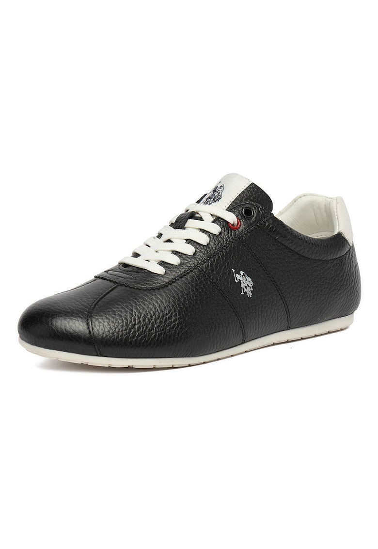 Tenisi dama - U.S. Polo Assn - piele naturala - negru - pentru femei