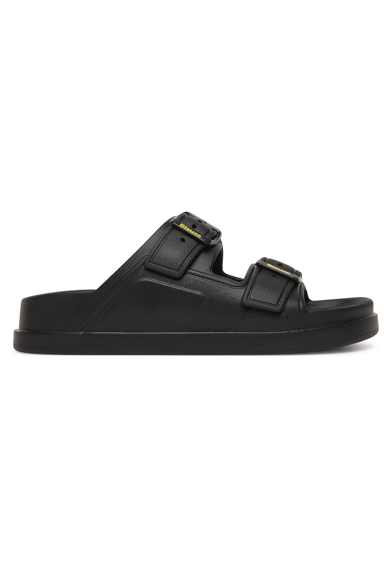 Papuci dama - piele naturala - negru