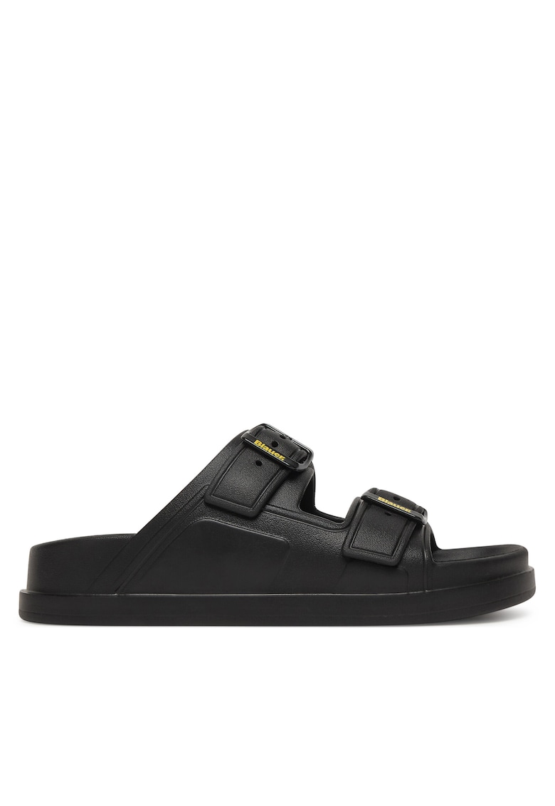 Papuci dama - piele naturala - negru