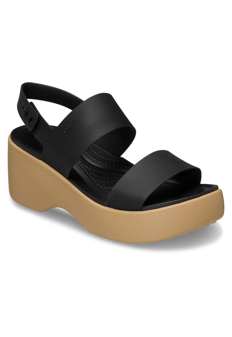 Sandale dama - negru/maro - sintetic