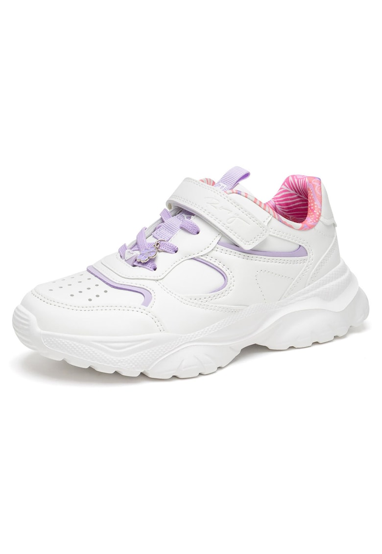 Pantofi copii - sneakers - velcro - alb - material sintetic